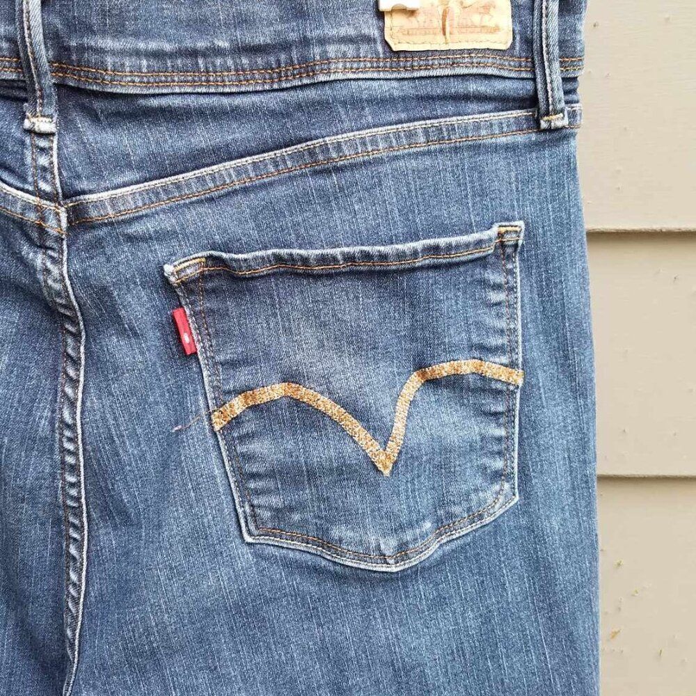 Levis 512 Perfectly Slimming Straight Leg Jeans size 16M - Picture 8 of 12